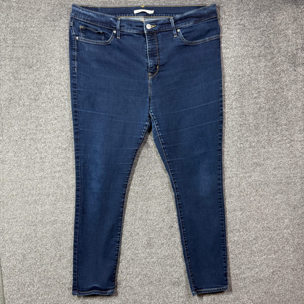 Levis 311 Shaping Skinny Jeans Womens 34 Dark Wash Blue Stretch Denim Mid Rise